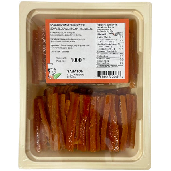 SABATON - CANDIED ORANGE PEEL STRIPS 1KG