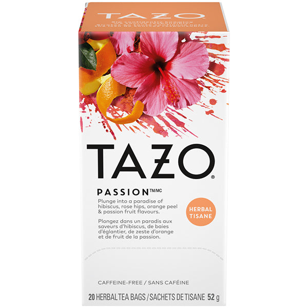 TAZO - HOT HERBAL PASSION TEA 20CT