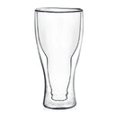 PASABAHCE - GLASS BEER BOTTLE DOUBLE WALL TUMBLER 4PC SET 375ML EA