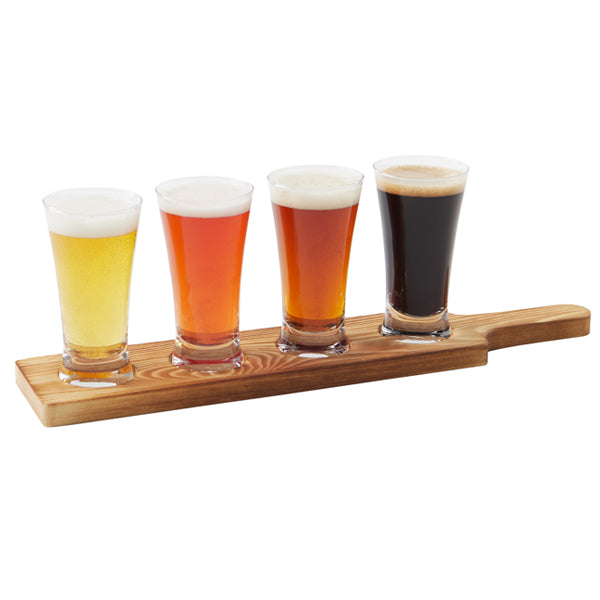 S&CO HOME - MATEO GLASS AND WOOD TASTING SET EA