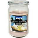 CITILITES - FRESH LINEN APOTHECARY JAR CANDLE 15OZ