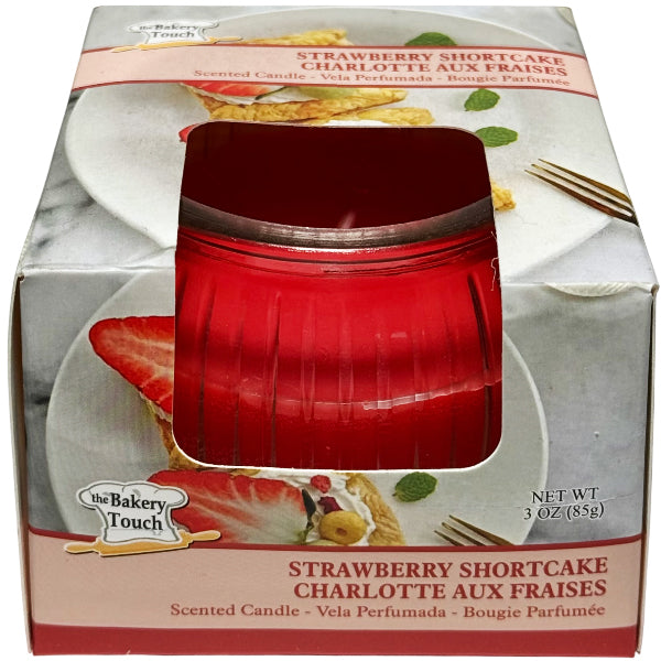 BAKERY SHOP - STRAWBERRY SHORTCAKE JAR CANDLE 3OZ