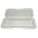 ECOPAX - 13.188x4.375x3.125 HINGE CONTAINER HOAGIE WHITE 150EA
