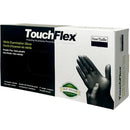 TOUCHFLEX - NITRILE BLACK LARGE GLOVES 100CT