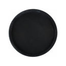 WINCO - EASY HOLD TRAY 11in ROUND BLACK 1EA