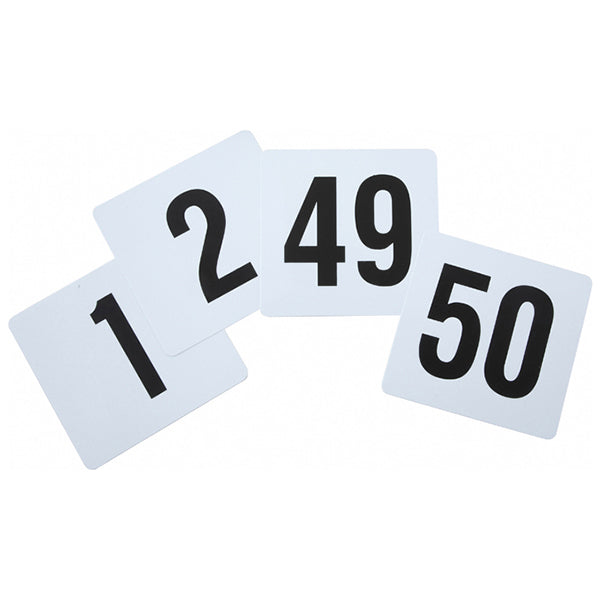 WINCO - PLASTIC TABLE NUMBER SET 50PK 1EA