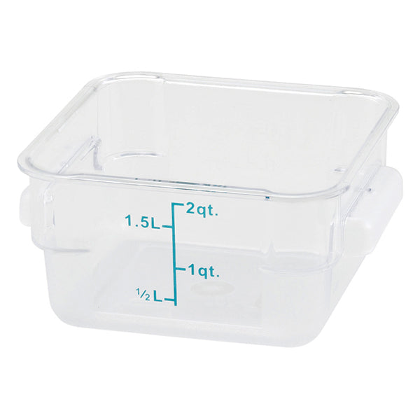 WINCO - SQUARE 2QCLEAR STORAGE CONTAINER 1EA