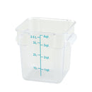 WINCO - SQUARE 4QT TRANSLUCENT STORAGE CONTAINER 1EA