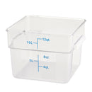 WINCO - SQUARE 12QT STORAGE CONTAINER EA