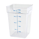 WINCO - TRANSLUCENT SQUARE 22QT STORAGE CONTAINER 1EA