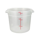 WINCO - 6qt ROUND FOOD STORAGE CONTAINER 1EA