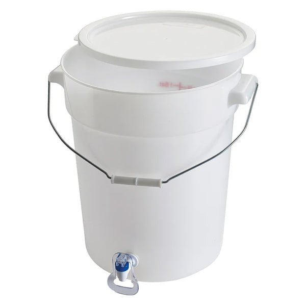 WINCO - 6GAL ROUND BEVERAGE DISPENSER WHITE 1EA