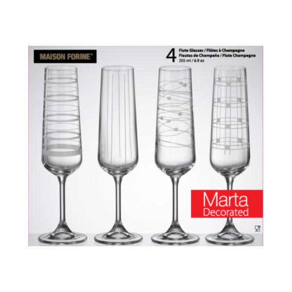 MARTA - 4PK CHAMPAGNE GLASS 4EA