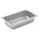 WINCO - STEAM TABLE PAN 1/4 SIZE 2.5IN DEEP EA