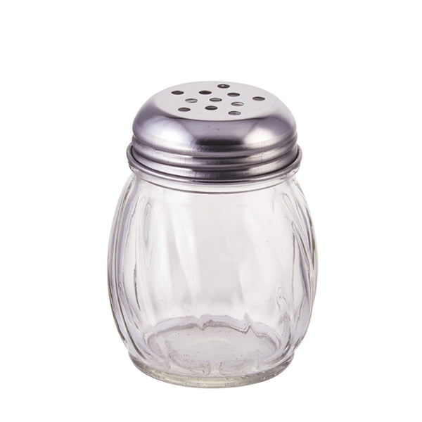 WINCO - CHEESE SHAKER GLASS PERFORATED TOP 1EA