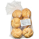 B&A BAKERY - KAISER BUNS WHITE 4IN 12PCS