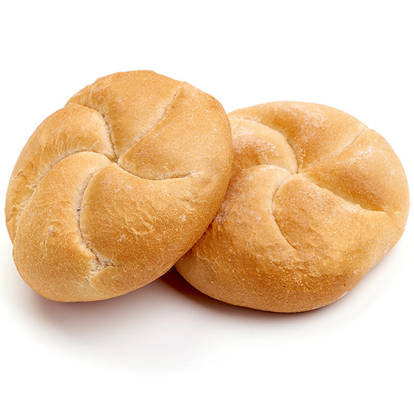 B&A BAKERY - KAISER BUNS WHITE 4.5IN 8PCS