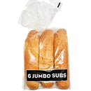 B&A BAKERY - JUMBO SUB BUNS 12" 6PCS