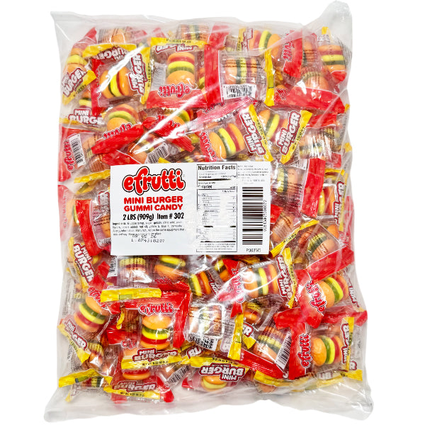EFRUTTI - MINI BURGER GUMMY BULK 101CT