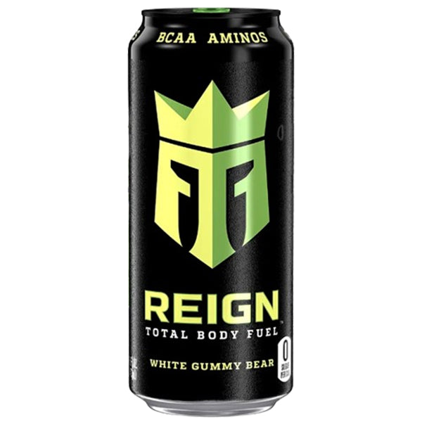 REIGN - ENERGY WHITE GUMMY BEAR 12x473 ML