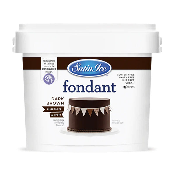 SATIN ICE - DARK BROWN CHOCOLATE FONDANT 2.27KG