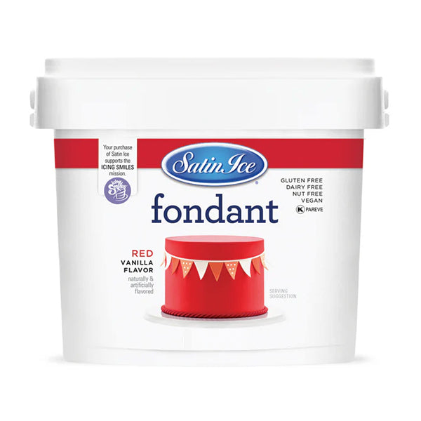 SATIN ICE - RED VANILLA FONDANT 2.5KG