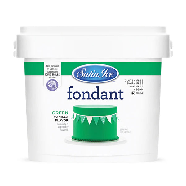 SATIN ICE - GREEN VANILLA FONDANT 2.5KG