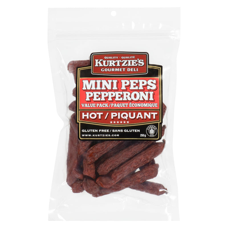 THE GREAT CANADIAN MEAT - TGCM MINI PEPPERONI HOT 225GR