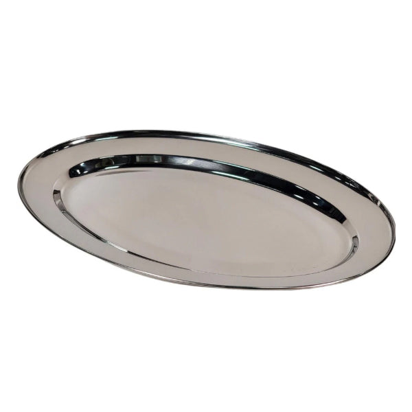 REGO - OVAL SS PLATTER 55CM 1EA