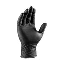 PRECISION GRIP - NITRILE 2XL POWDER FREE GLOVES BLACK 90 CT