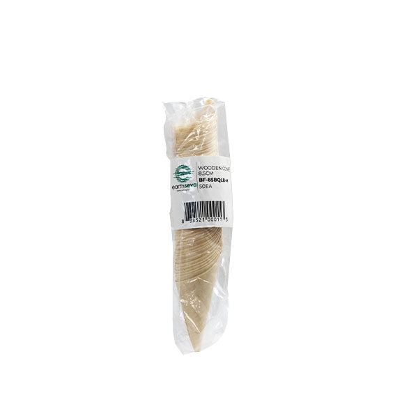 EARTHSEVA - WOODEN CONE HEIGHT 8.5CM 50EA