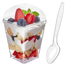ROYAL - COMBO- SHOOTER CUP/ DOME LID & CLEAR MINI SPOON 10CT