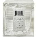 ROYAL - COMBO- SHOOTER CUP/ FLAT LID & CLEAR MINI SPOON 10CT