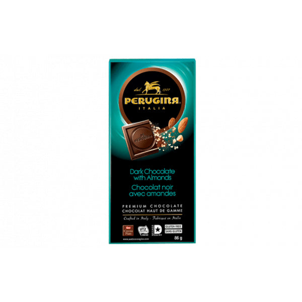 PERUGINA - PREMIUM DARK CHOCOLATE WITH CARAMELIZED ALMONDS 86GR