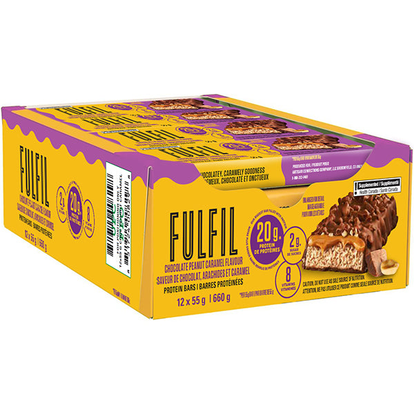 FULFIL - PEANUT & CARAMEL PROTEIN BAR 12x55 GR