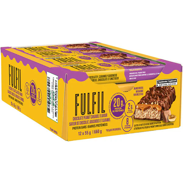 FULFIL - PEANUT & CARAMEL PROTEIN BAR 6x12x55 GR