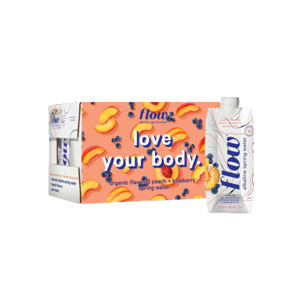 FLOW WATER - PEACH BLUEBERRY 12x500 ML