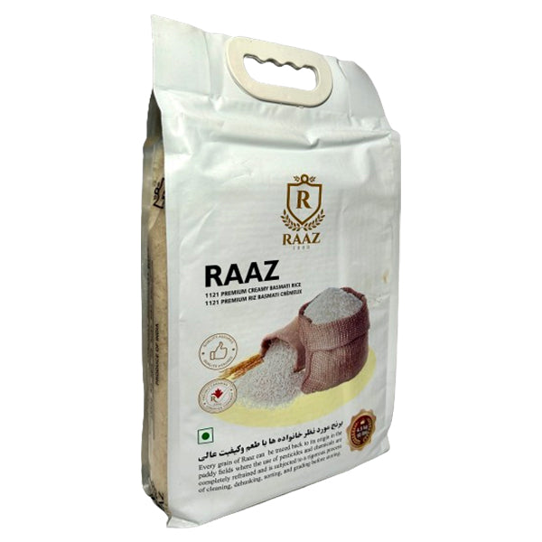 RAAZ FOOD - 1121 PREMIUM CREAMY BASMATI RICE 10LB