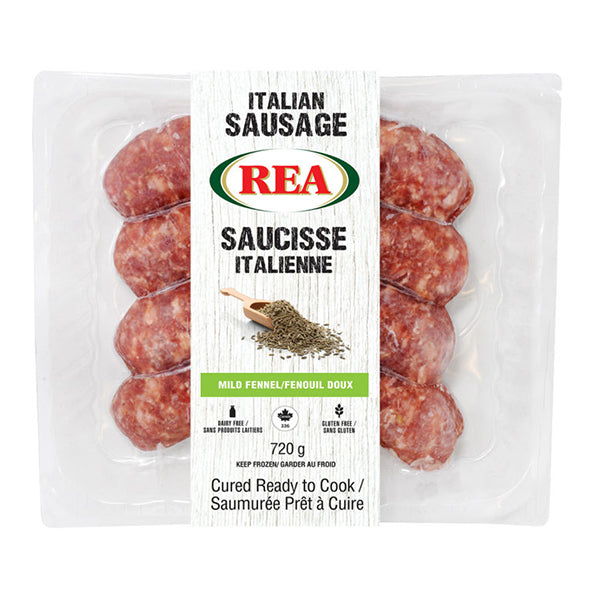 REA - FROZEN MILD FENNEL SAUSAGES 720GR