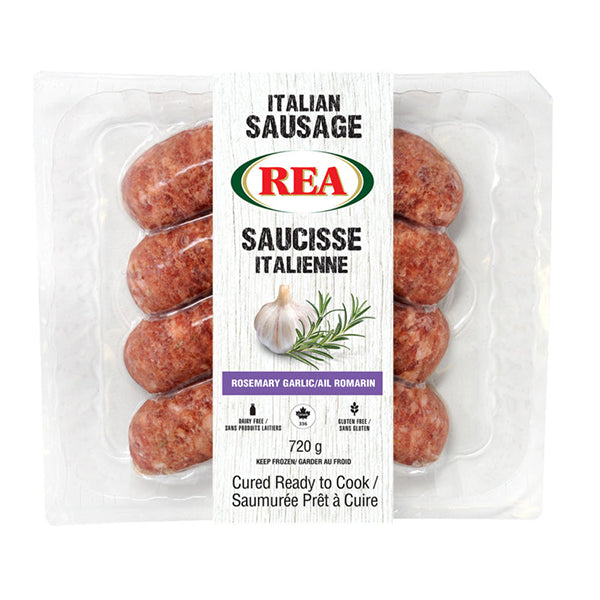 REA - FROZEN ROSEMARY AND GARLIC SAUSAGES 720GR