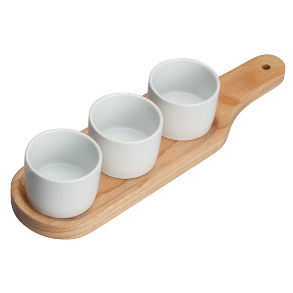 WINCO -  11 5/8"x3 1/8" PORCELAIN TRIO BOWL SEt 1EA