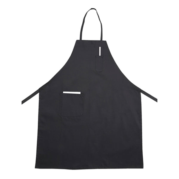 WINCO - FULL-LENGTH BIB APRON BLACK 1EA