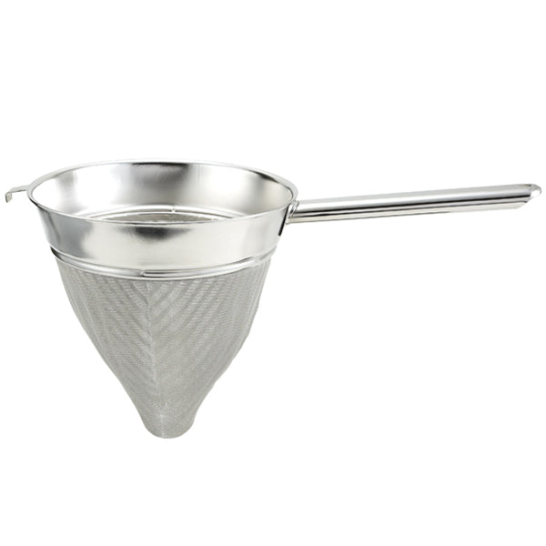 WINCO - 8in BOUILLON STRAINER EXTRA FINE MESH EA