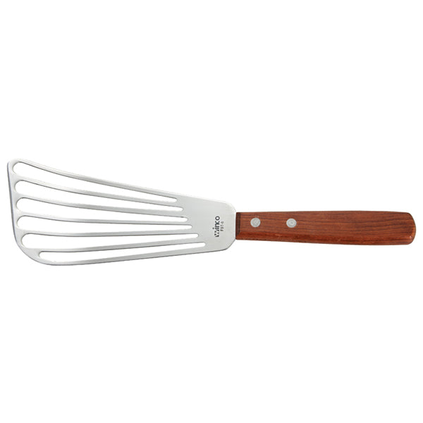 WINCO - FISH SPATULA WITH WOOD HANDLE EA