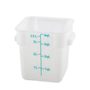 WINCO - WHITE 4QT POLYPROPYLENE 1EA