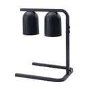 WINCO - ELECTRIC HEAT LAMP BL STEEL BASE ALUMINUM HOOD 2x250W BULBS EA