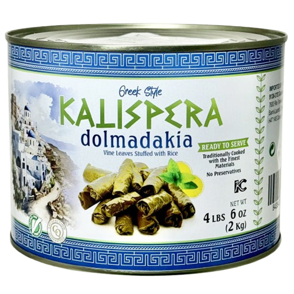 KALISPERA - VINE LEAVES STUFFED WITH RICE DOLMADAKIA 2KG