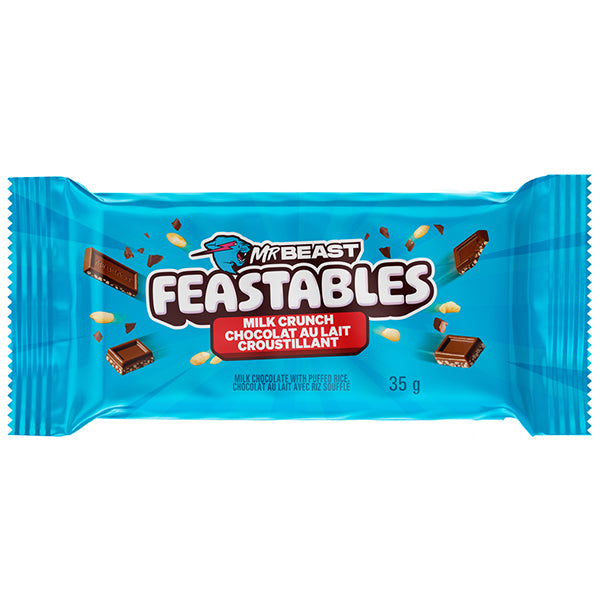 MR BEAST - FEASTABLES MILK CRUNCH BAR 60GR