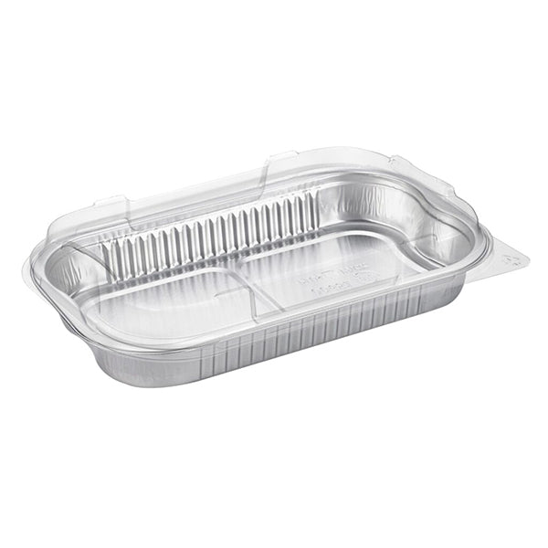 TALTHI - ALUMINUM RECT CONTAINER W/LID 650ML 15EA