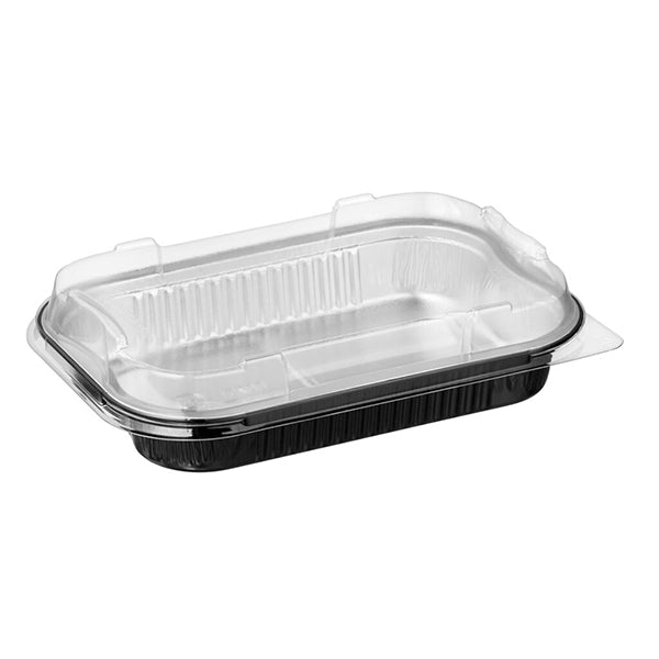 TALTHI - BLACK ALUMINUM RECT CONTAINER W/LID 751ML 15EA